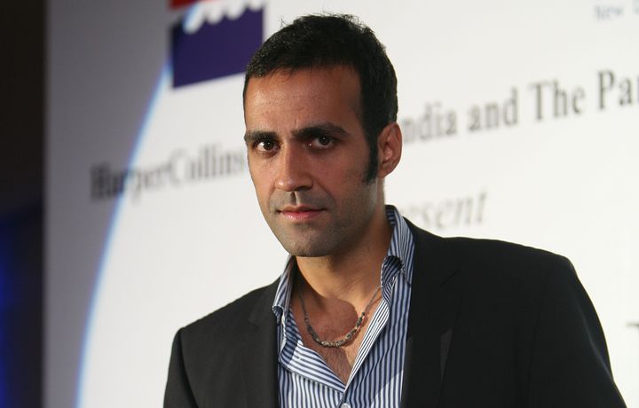 Writer Aatish Taseer at the launch of his book "Noon". 