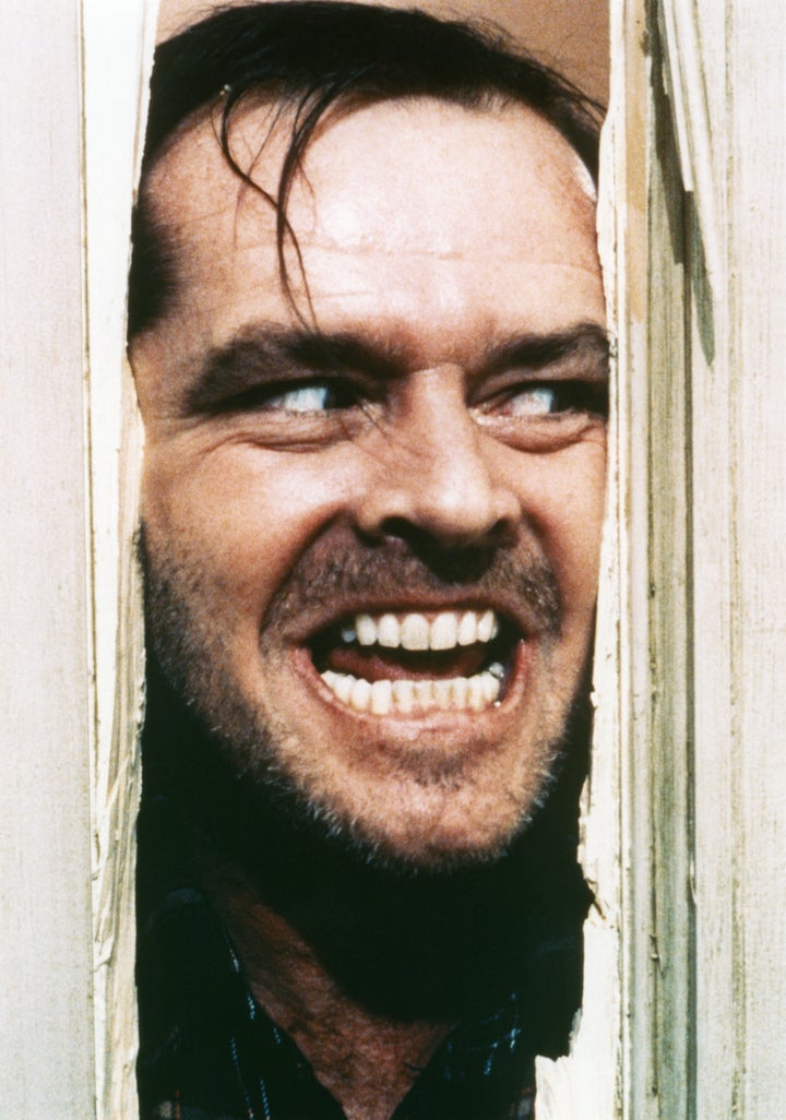 Jack Nicholson on the set of "The Shining."