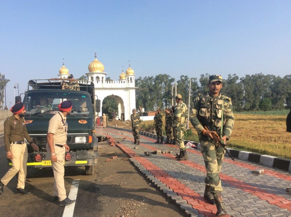 Security was beefed up in the area in preparation for the opening of the Kartarpur Corridor on Saturday.