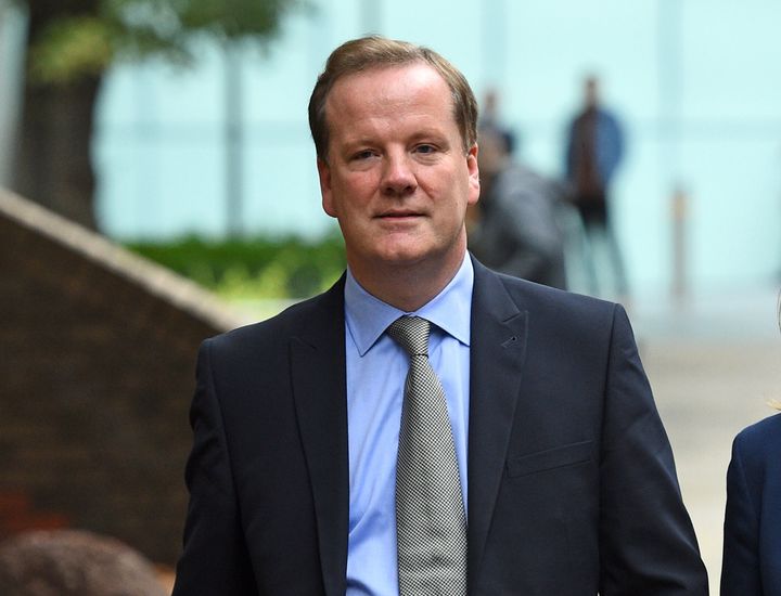 Conservative MP for Dover Charlie Elphicke, with his wife Natalie Ross, leaving Southwark Crown Court in London where he appeared for a pre-trial hearing after entering not guilty pleas to three charges of sexual assault.