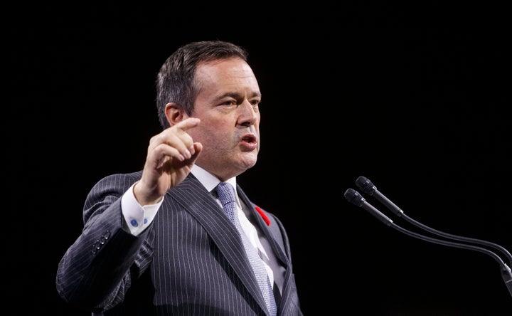 Alberta Premier Jason Kenney address the Edmonton Chamber of Commerce in Edmonton on Oct. 29, 2019. 