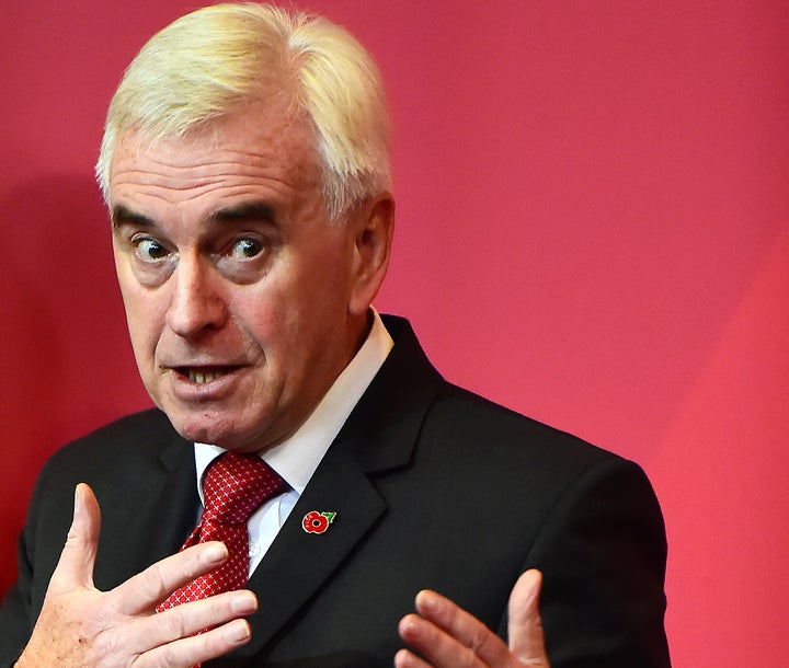 Shadow Chancellor John McDonnell