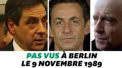 La chute du Mur de Berlin, rendez-vous “imaginaire” de Sarkozy, Fillon et Juppé avec