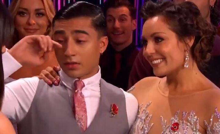 Karim Zeroual shed a tear on Saturday's Strictly Come Dancing