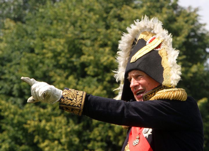 Oleg Sokolov shown here dressed as Napoleon Bonaparte during a historical reenactment in 2012.