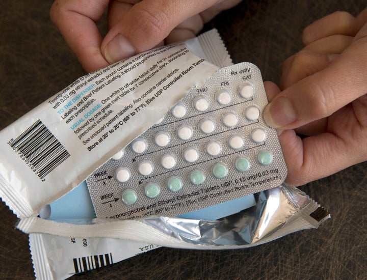 A one-month dosage of hormonal birth control pills.