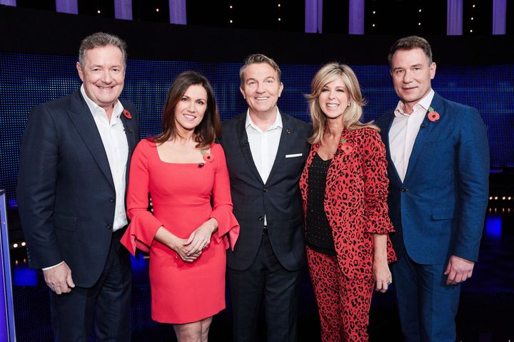 Piers and Susanna with Bradley Walsh, Kate Garraway and Richard Arnold