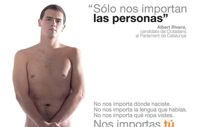 Su desnudo en un cartel electoral con el lema “Sólo nos importan las personas” proyectó su imagen a nivel nacional.
