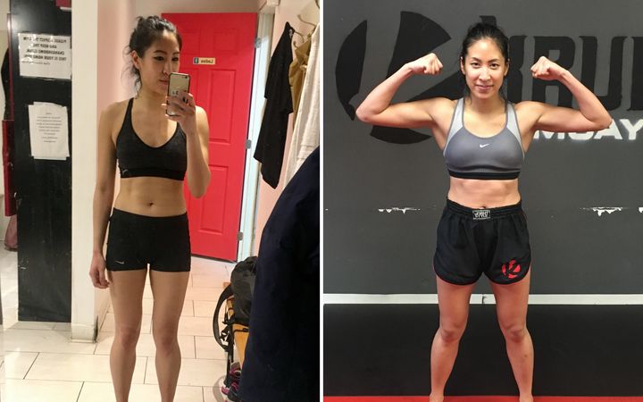 Poon says of her mother: “I think her reaction would be even more [intense] today if I showed her my progress. And I’m not even that muscular; it’s just toned."
