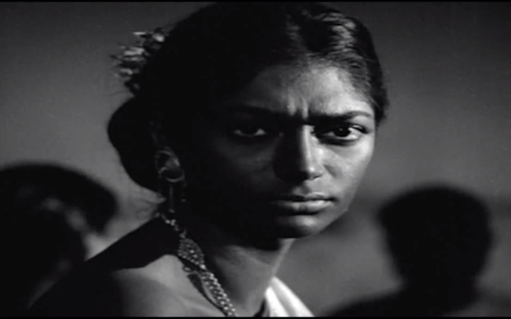 Simi Garewal in a scene from 'Aranyer Din Ratri'.