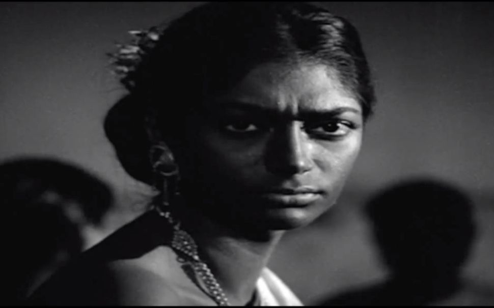 Simi Garewal in a scene from 'Aranyer Din Ratri'. 