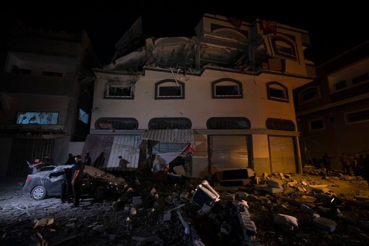 The Israeli military says it struck the Gaza City house to take out a commander from the Islamic Jihad group.