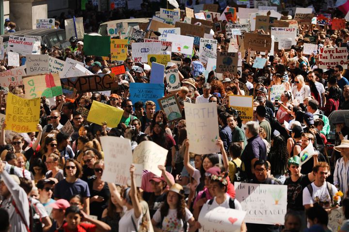 ニューヨークで行われた気候変動ストライキ 2019年9月20日
