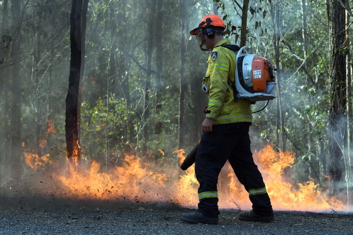 The bushfire, believed to have been sparked by a lightning strike, has ravaged an area of over 2,000 hectares in northern New South Wales state