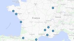 La carte des 10 plus gros séismes en France métropolitaine depuis