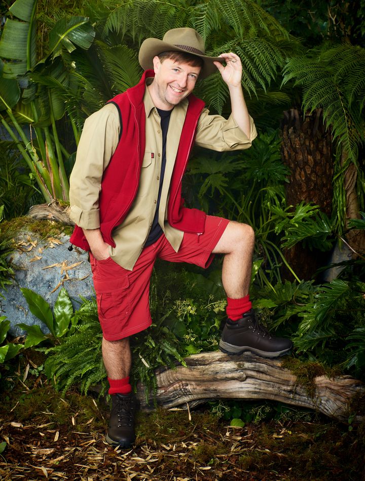 Andrew in full jungle attire