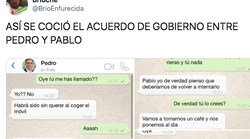 La conversación ficticia de WhatsApp sobre cómo se fraguó el acuerdo que arrasa en