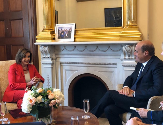 Zingaretti negli Usa vede Nancy Pelosi: "Rilanciare l
