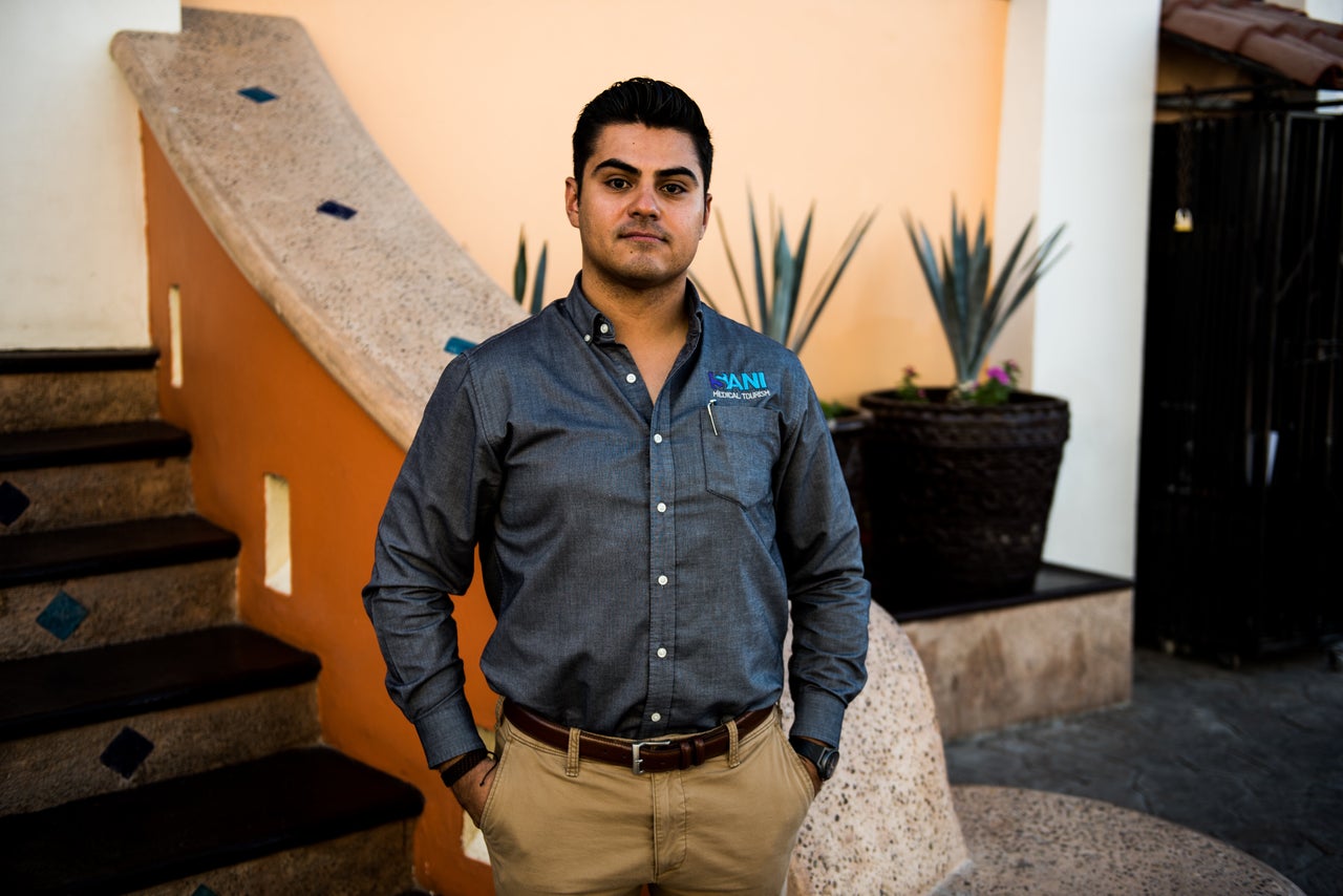 Alejandro Gutiérrez, 33, COO of Sani Dental Group in Los Algodones, Baja California, Mexico on Oct. 23, 2019.