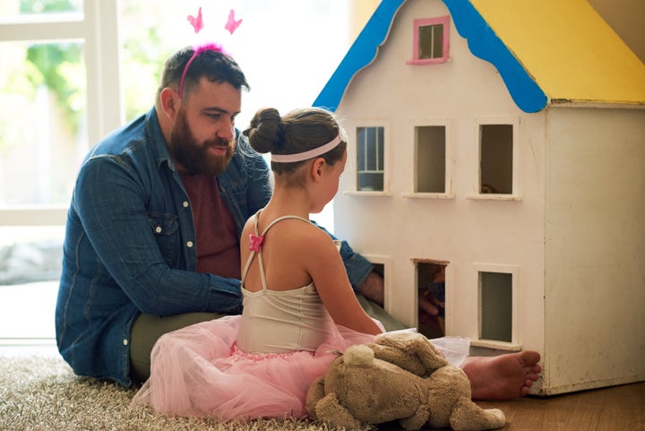 "Of COURSE I want to play house with you for the seventh time today, honey."