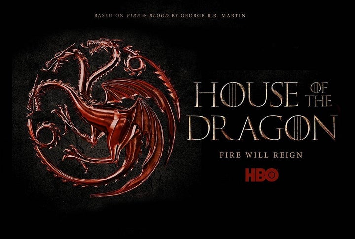 A promo image for the upcoming show "House of the Dragon"