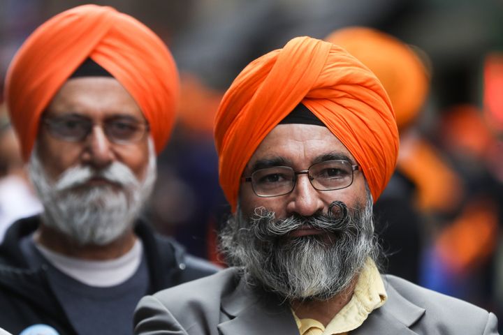 NEW YORK, USA - APRIL 27: Participants attend 2019 Sikh Parade in Manhattan on April 27, 2019 in New York, United States. (Photo by Atilgan Ozdil/Anadolu Agency/Getty Images)