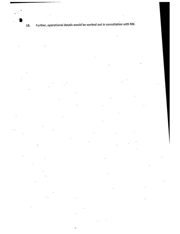 An early concept note on electoral bonds obtained under the RTI Act. The note bears no date, signature, or letterhead, unusual for a government document, suggesting it was probably drafted by someone outside the government.