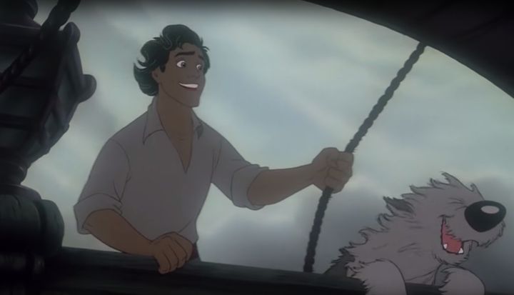 Prince Eric who – let's not pretend otherwise – is definitely the most handsome of the Disney princes.