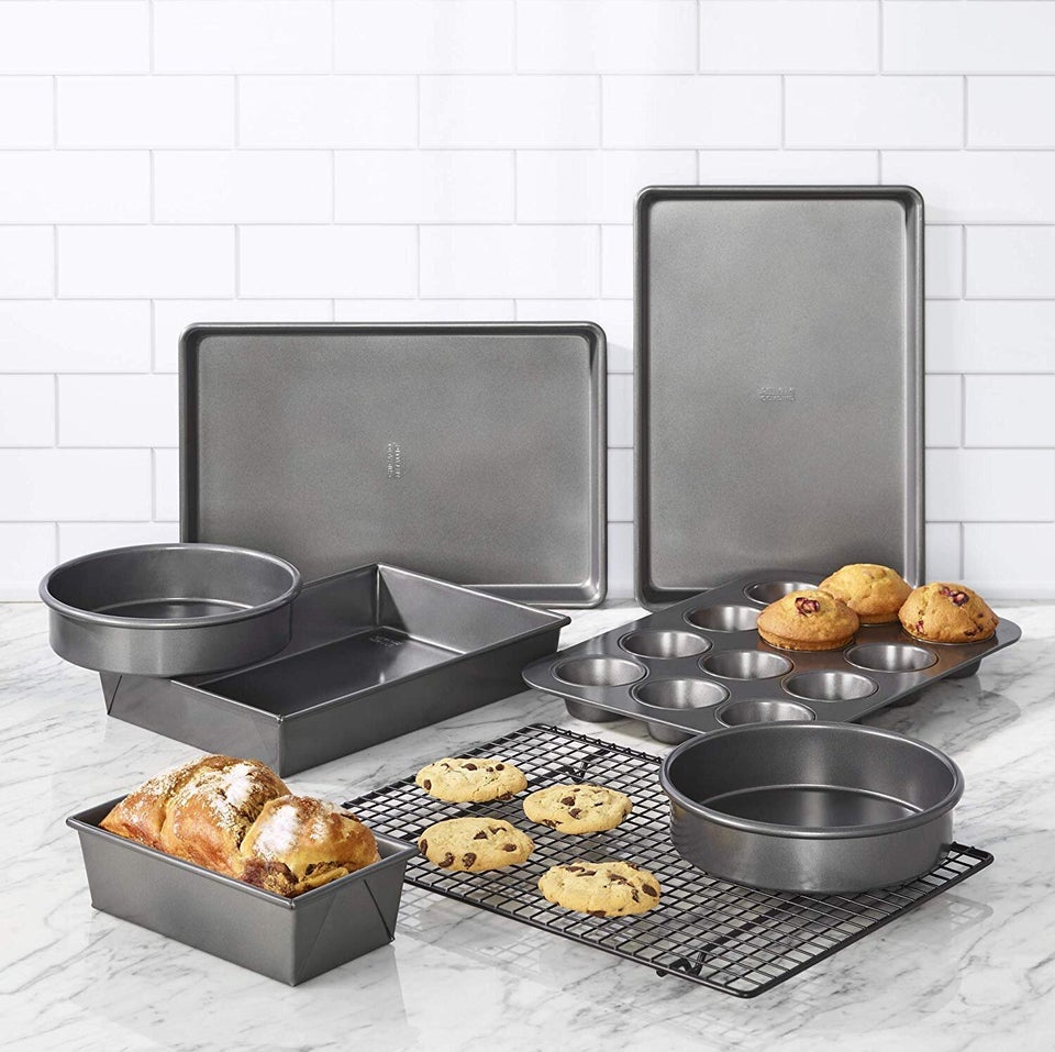 Gotham Steel 10-Pc. Stackable Pots And Pans Cookware Set With Utensils,  Color: Black - JCPenney