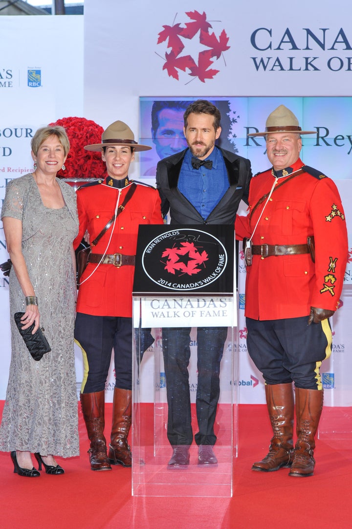 Ryan Reynolds with his mother at the 2014 Canada's Walk Of Fame Awards in Toronto.