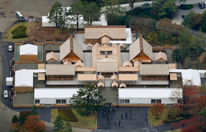 上空から見た大嘗宮