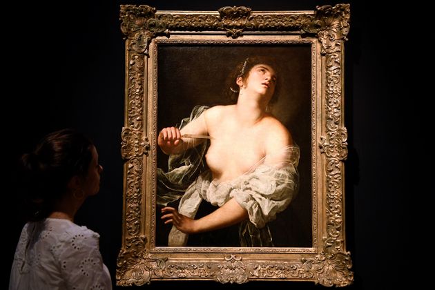 Ο πίνακας της Τζεντιλέσκι με τίτλο «Lucrece» που δημοπρατήθηκε στο Παρίσι και πωλήθηκε έναντι 4,8 εκατ. ευρώ. 