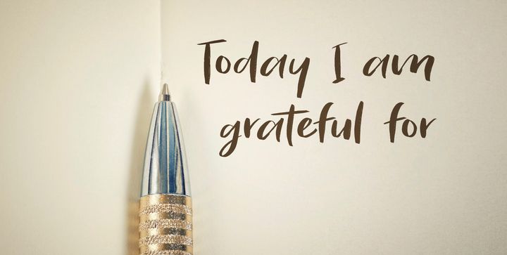 Make writing down what you're grateful for a daily ritual.