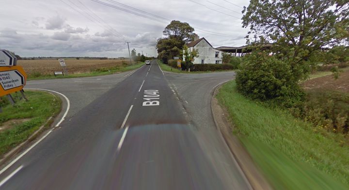 The crash took place on the B1040 Somersham Road at its junction with Bluntisham Heath Road 