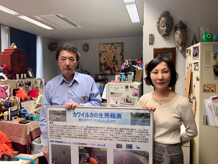 KDDI総合研究所の小島淳一さんと東大生産技術研究所の杉松治美研究員