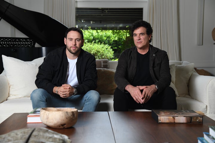 Scooter Braun (left) and Scott Borchetta 