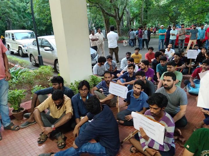 Student bodies sent a petition to the director of IIT-Madras, demanding implementation of SLC resolution and staged protests on campus.