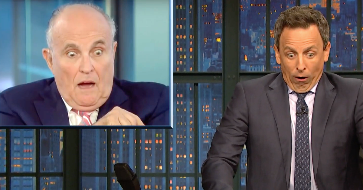 Seth Meyers Reveals 'Weirdest Thing’ About Rudy Giuliani’s Reported