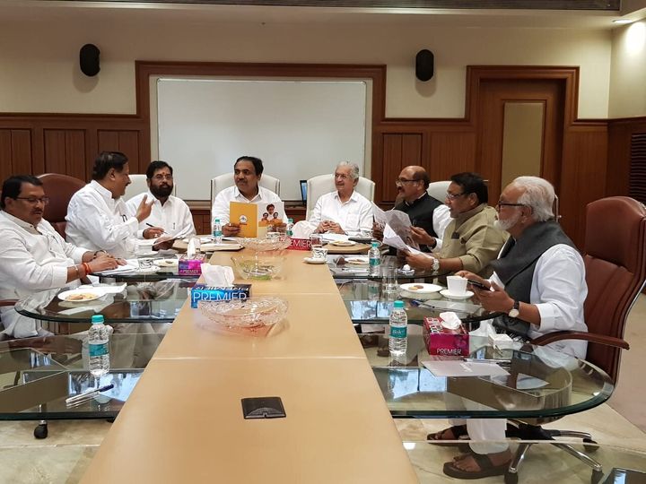Shiv Sena, NCP and Congress leaders in their first co ordination meeting for government formation in Maharashtra on Thursday in Mumbai