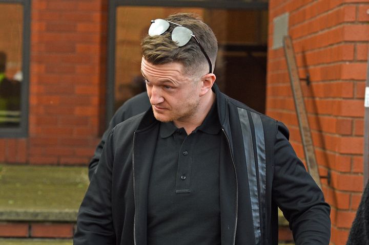 Tommy Robinson, whose real name is Stephen Yaxley-Lennon 
