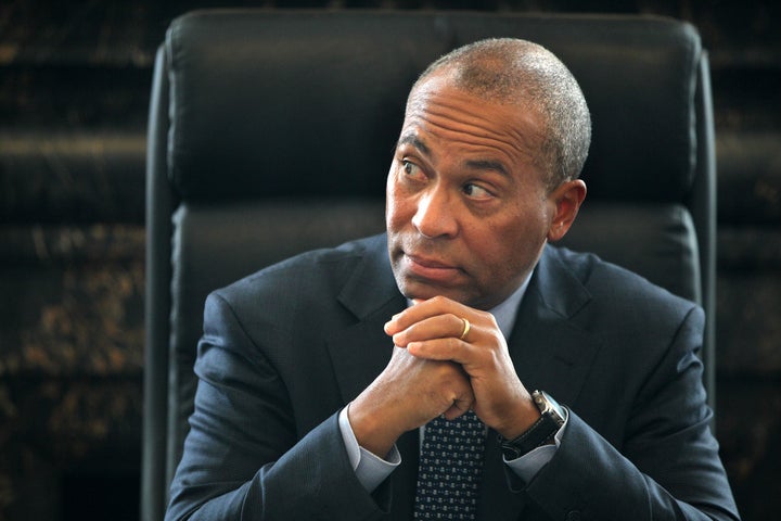 Deval Patrick, seen here in 2013, accused the two officials of threatening the integrity of the Massachusetts Sex Offender Registry Board.