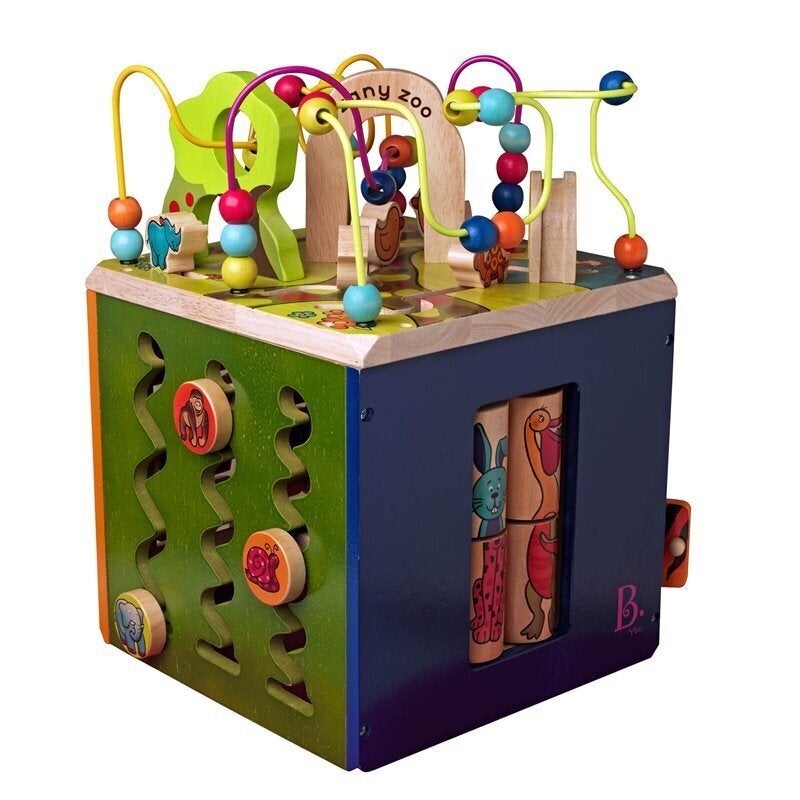 B. Wooden Activity Zany Zoo Alpha Cube