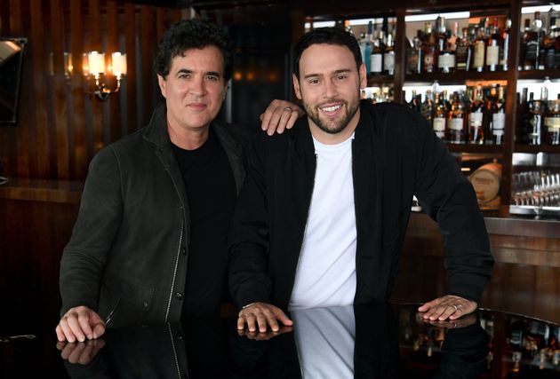 Taylor's former label boss Scott Borchetta with Scooter