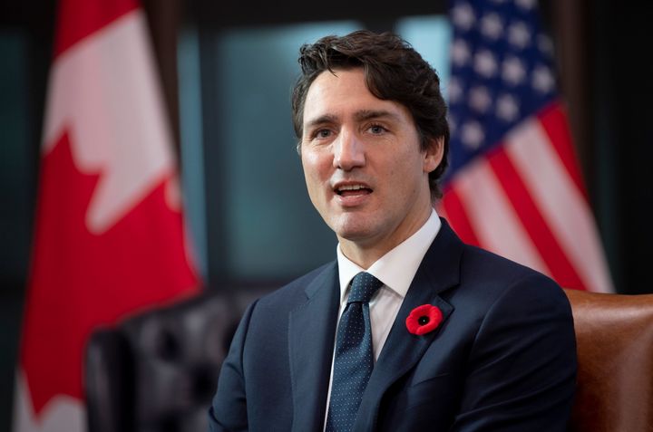 Justin Trudeau is seen in his office on Nov. 6, 2019. 