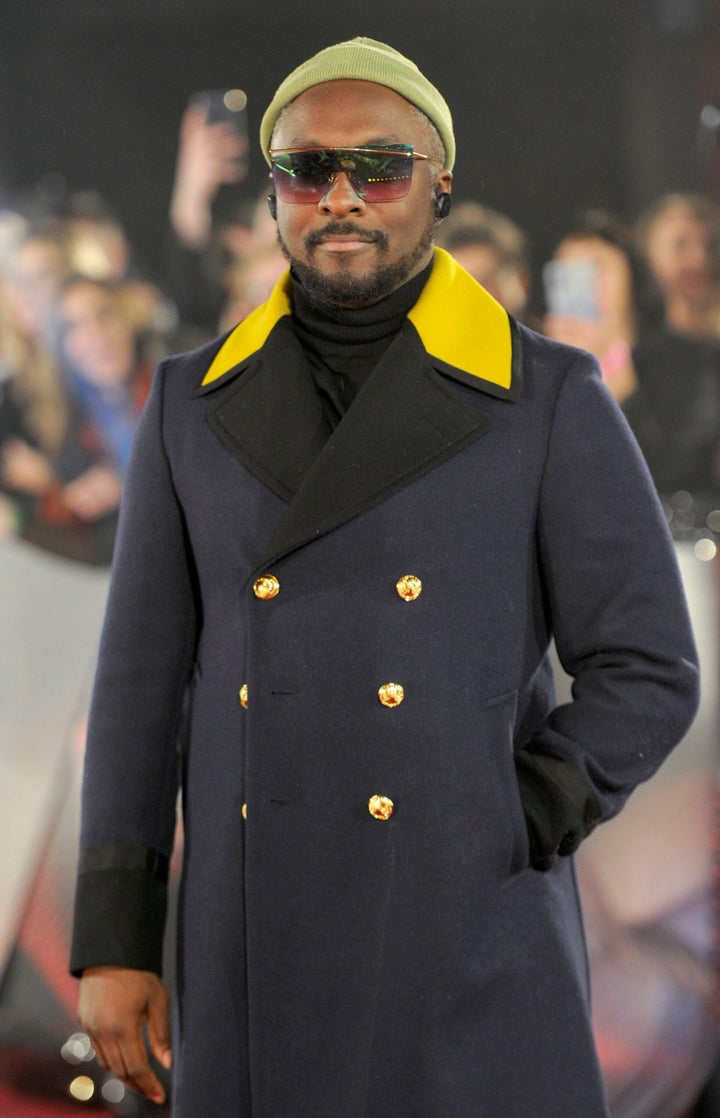 Will.i.am at the red carpet launch for The Voice UK last month