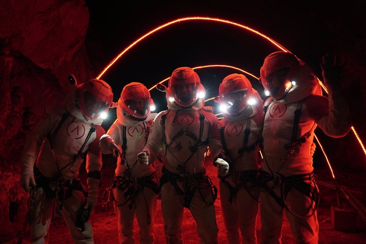 Astrolanders de verdad presumiendo del traje que a mí no me dejaron ponerme.