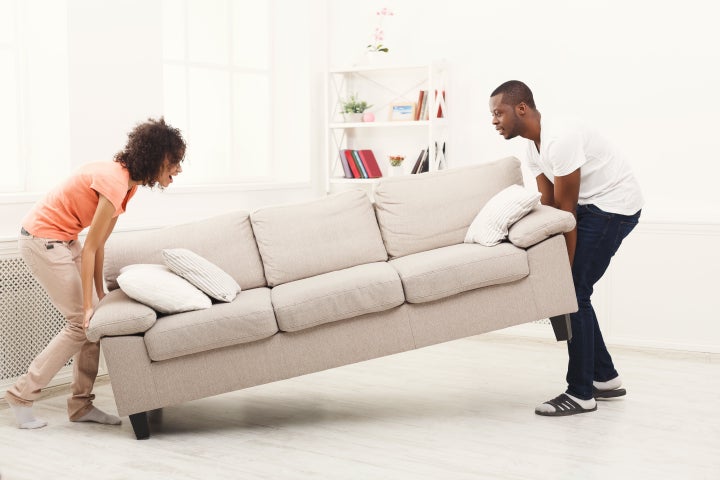 Some people have reported that rearranging furniture gave them feelings of contentment.