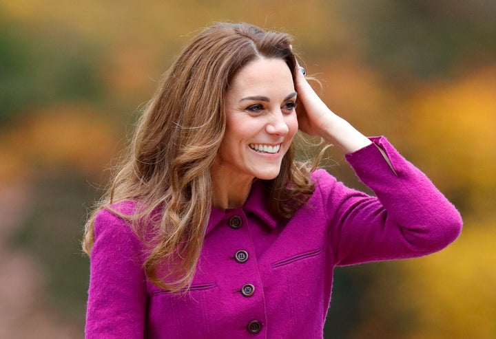 Kate Middleton arrive at 'The Nook' Children's Hospice on Thursday.