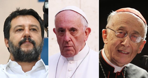 Salvini, Bergoglio,