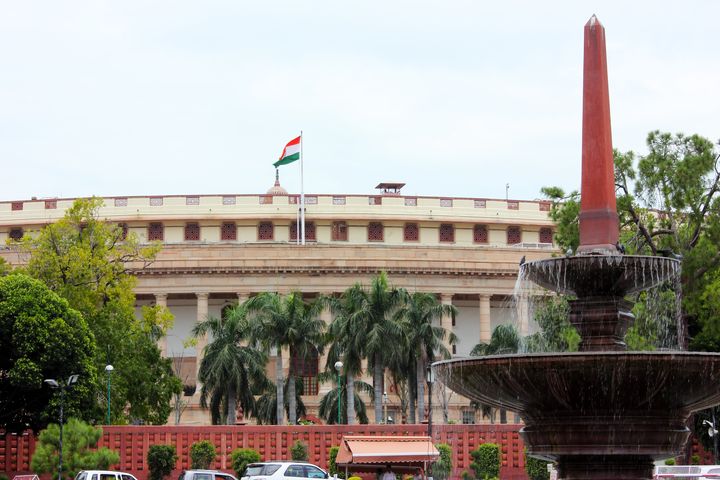Parliament House in New Delhi, India
